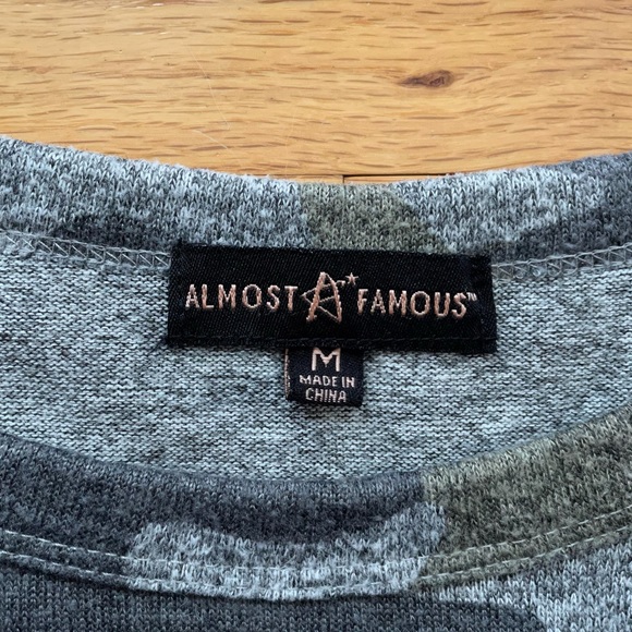 Almost Famous Camo Long Sleeve Shirt - Picture 2 of 7